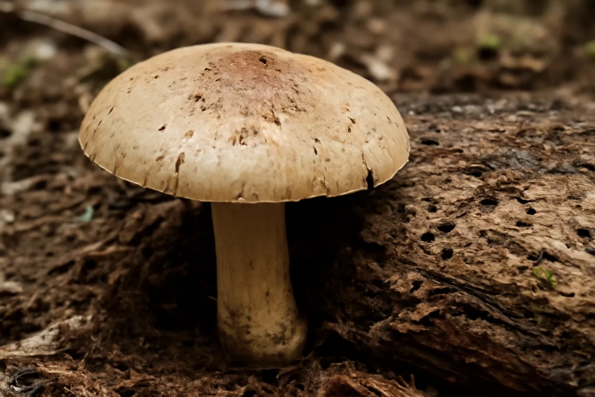 Vista cercana de elementos útiles para estudiar las relaciones entre hongos y fauna